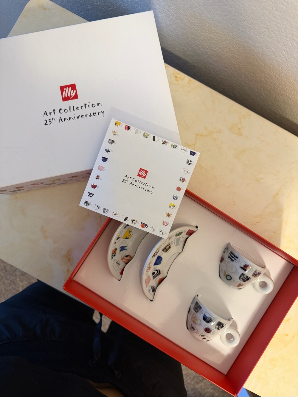 illy Art Collection 25th Anniversary White Espresso Cup Set